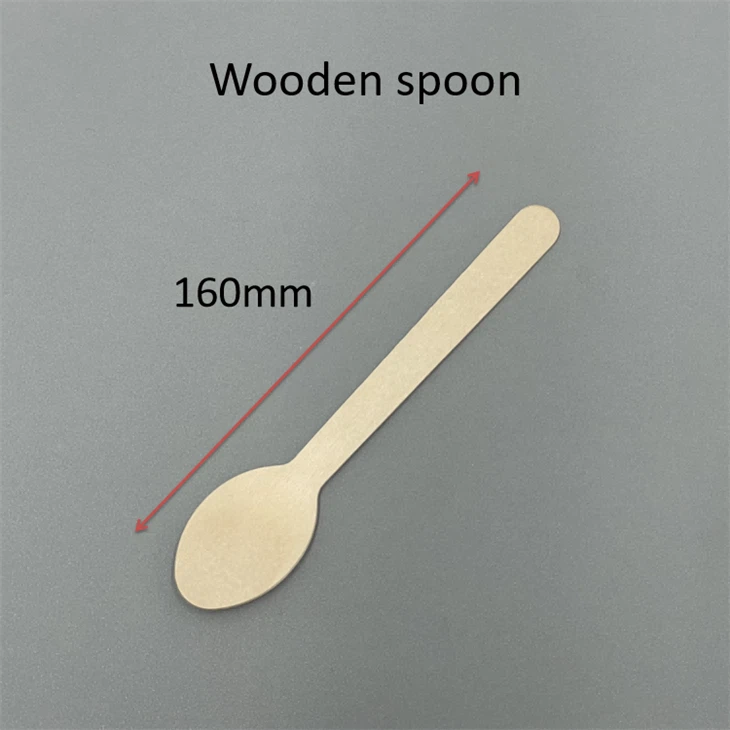 wood spoon for ice cream