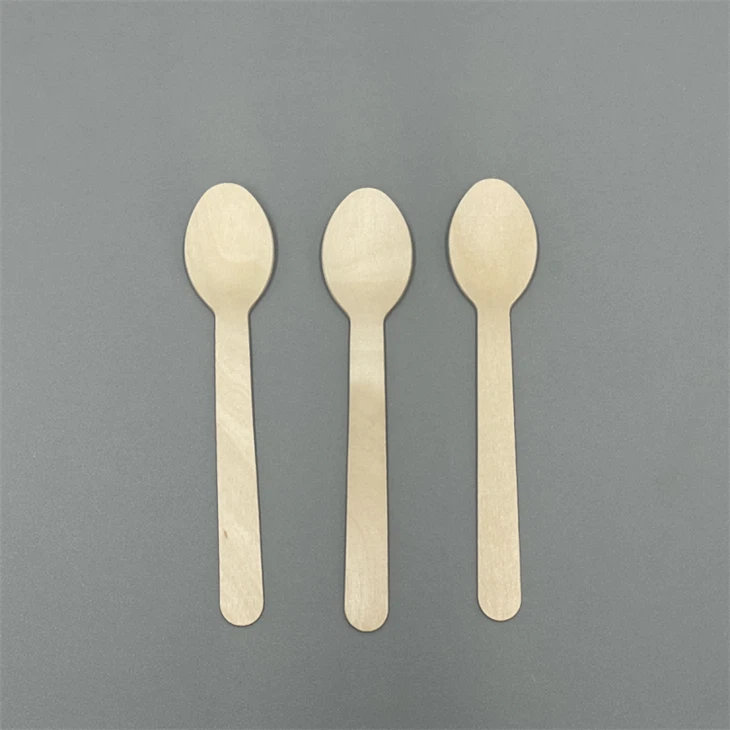 disposable wooden ice cream spoons